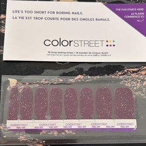 Color Street Deep Purple Glitter Nail Strips - Berry Dreamy BUNDLE AND SAVE!!!
